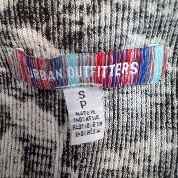 Y2K UO Women Small Floral Mini Dress Black White Stretch Boho Whimsigoth Western - Picture 5 of 13